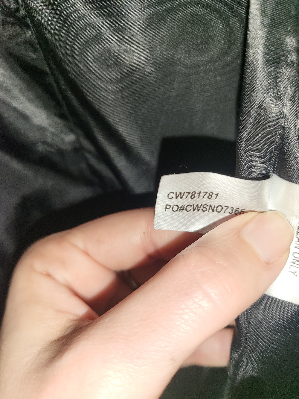 Calvin Klein Black Long Wool Blend Car Coat - Picture 6 of 7